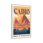 Cairo Embassy Wrapped Canvas Framed
