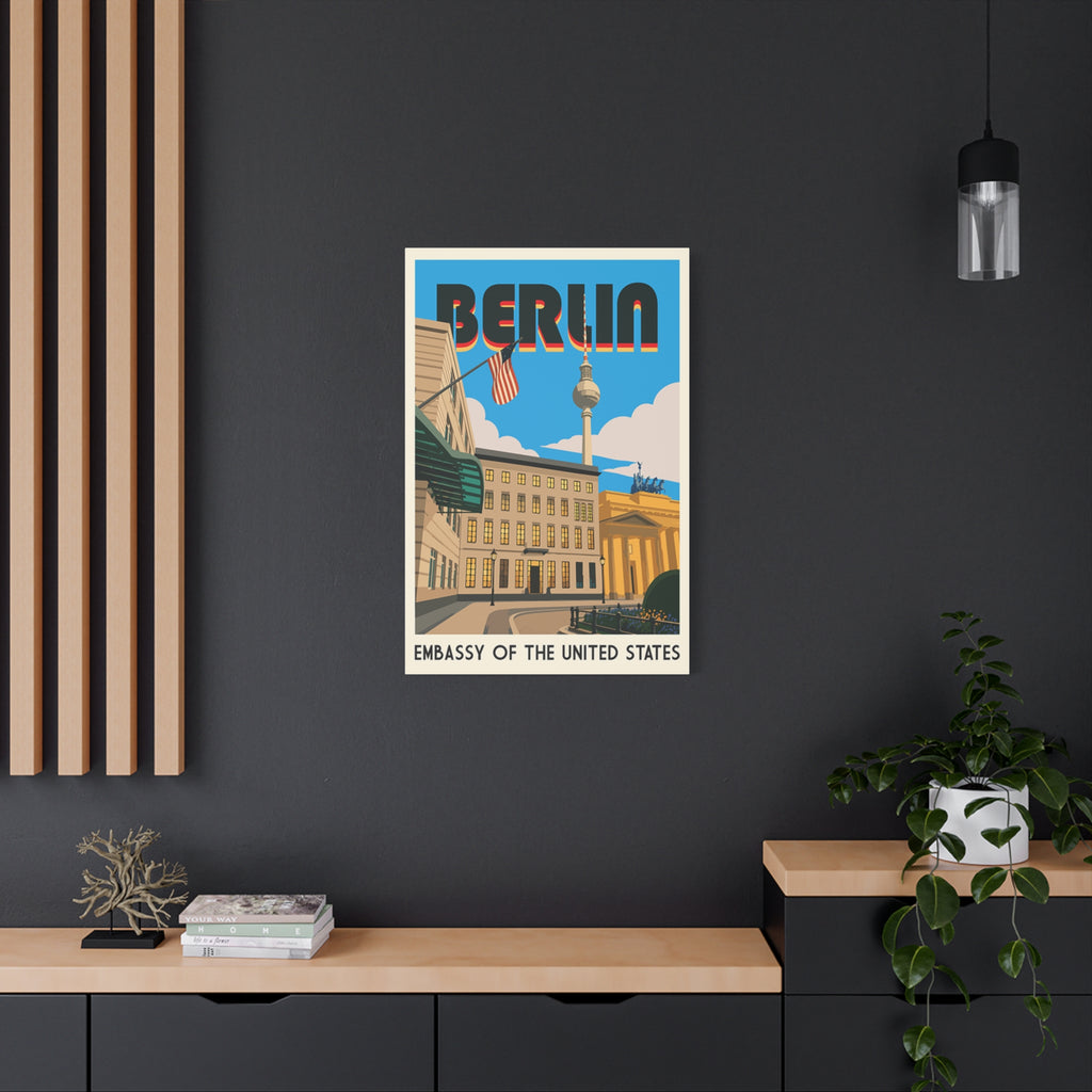 Berlin Embassy Wrapped Canvas