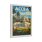 Accra Embassy Wrapped Canvas Framed