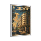 Mexico City Embassy Wrapped Canvas Framed