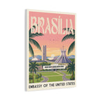 Brasília Embassy Wrapped Canvas