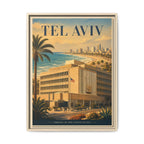 Tel Aviv Embassy Wrapped Canvas Framed
