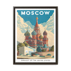 Moscow Embassy Wrapped Canvas Framed