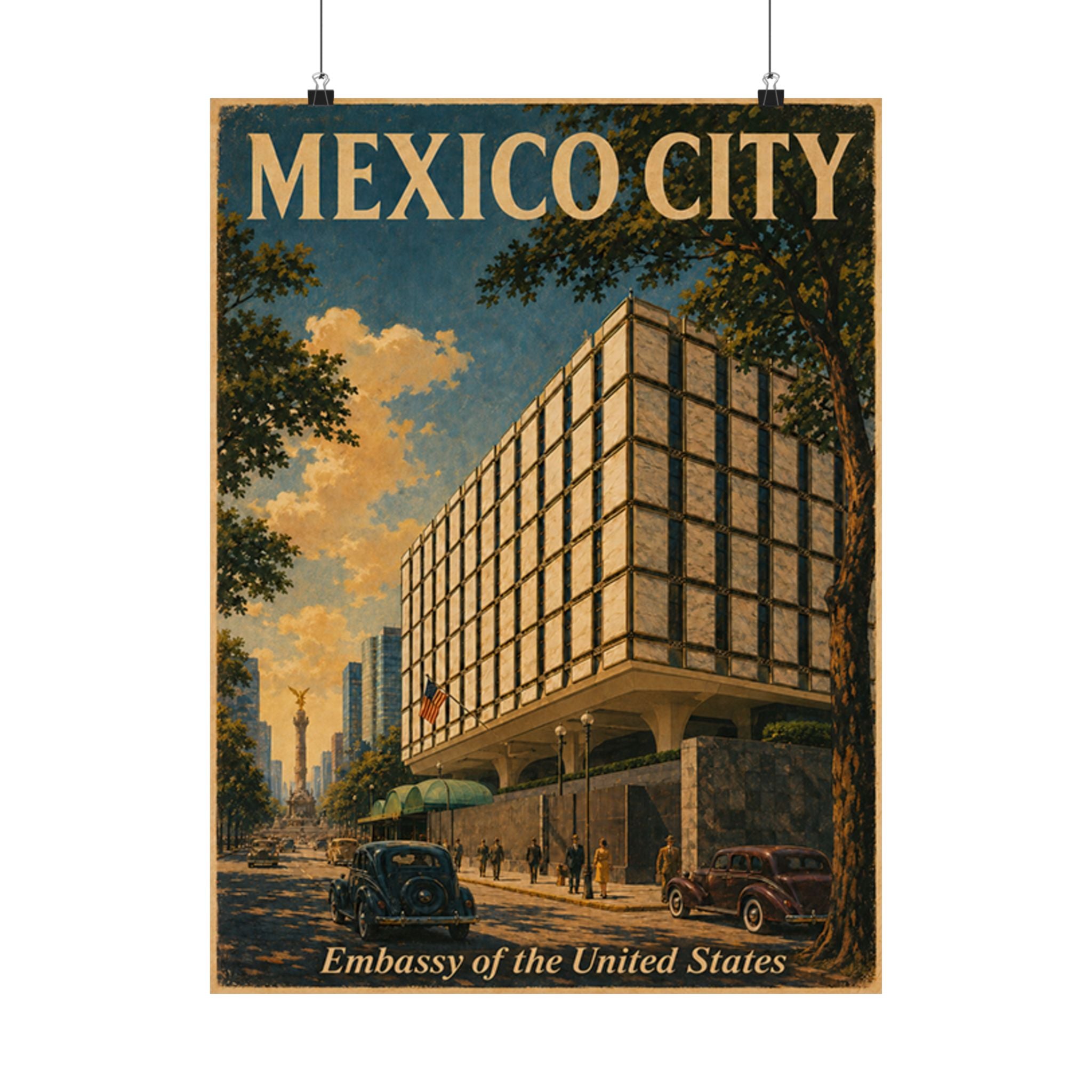 Mexico City Embassy Poster