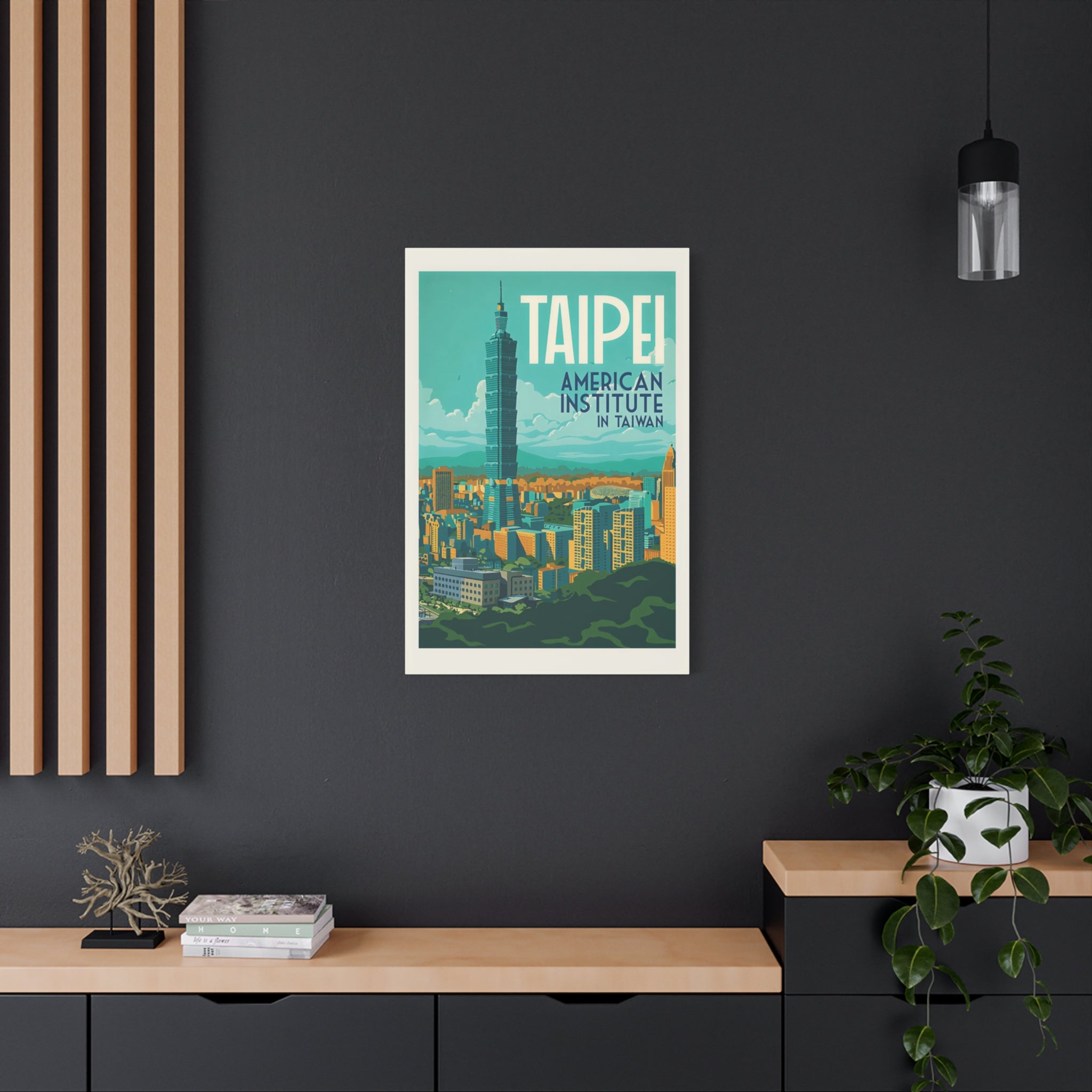 Taipei Embassy Wrapped Canvas