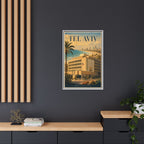 Tel Aviv Embassy Wrapped Canvas Framed