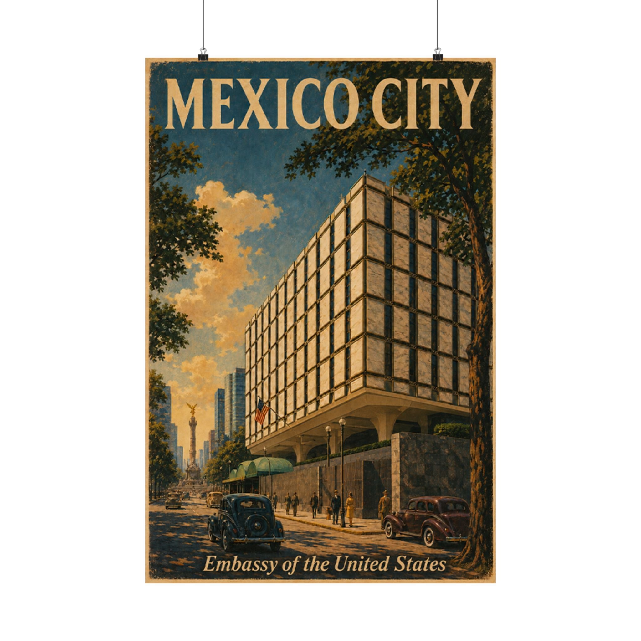 Mexico City Embassy Poster