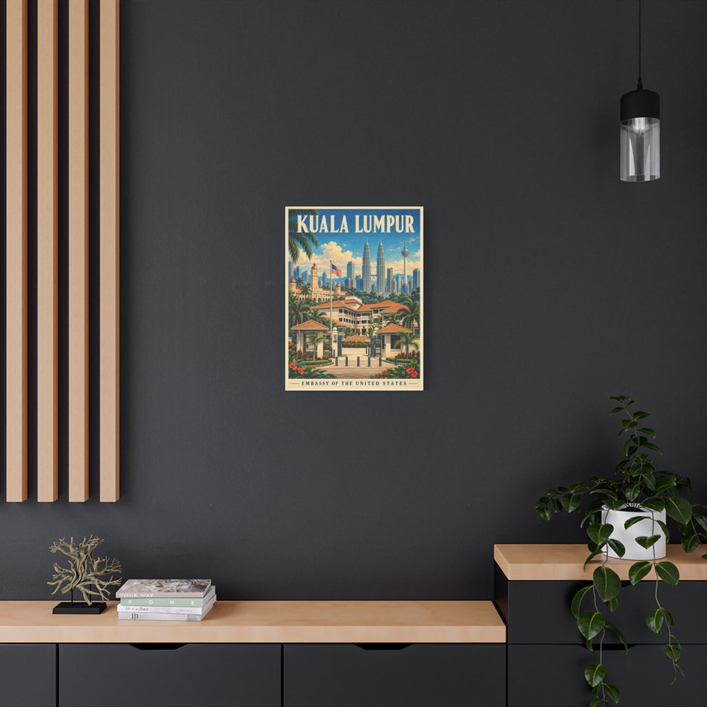 Kuala Lumpur Embassy Wrapped Canvas