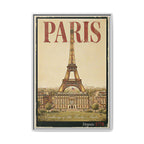 Paris Embassy Wrapped Canvas Framed