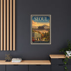 Seoul Embassy Wrapped Canvas Framed