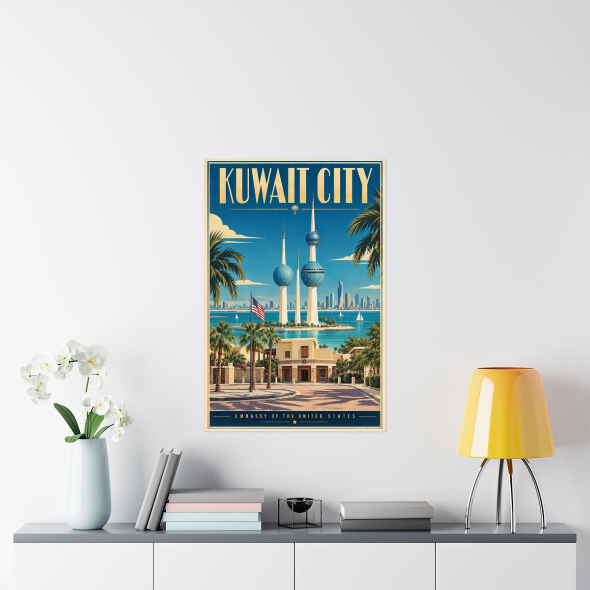Kuwait City Embassy Poster