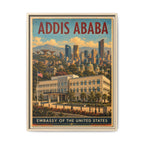 Addis Ababa Embassy Wrapped Canvas Framed
