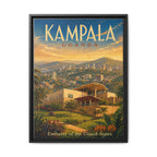 Kampala Uganda Embassy Wrapped Canvas Framed