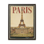 Paris Embassy Wrapped Canvas Framed