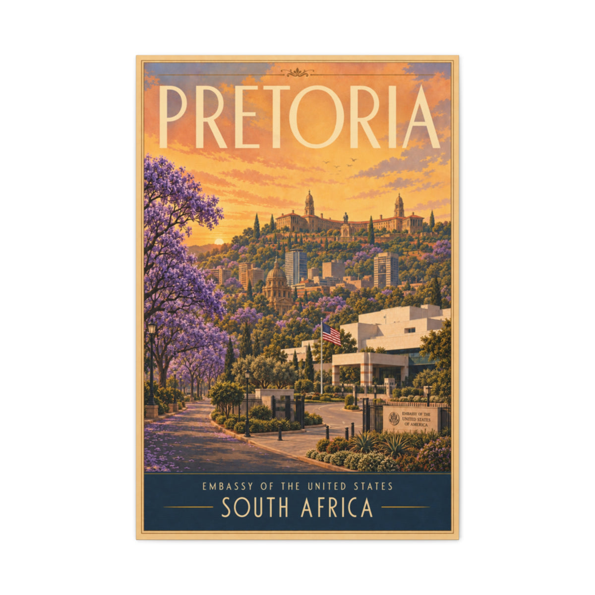 Pretoria Embassy Wrapped Canvas