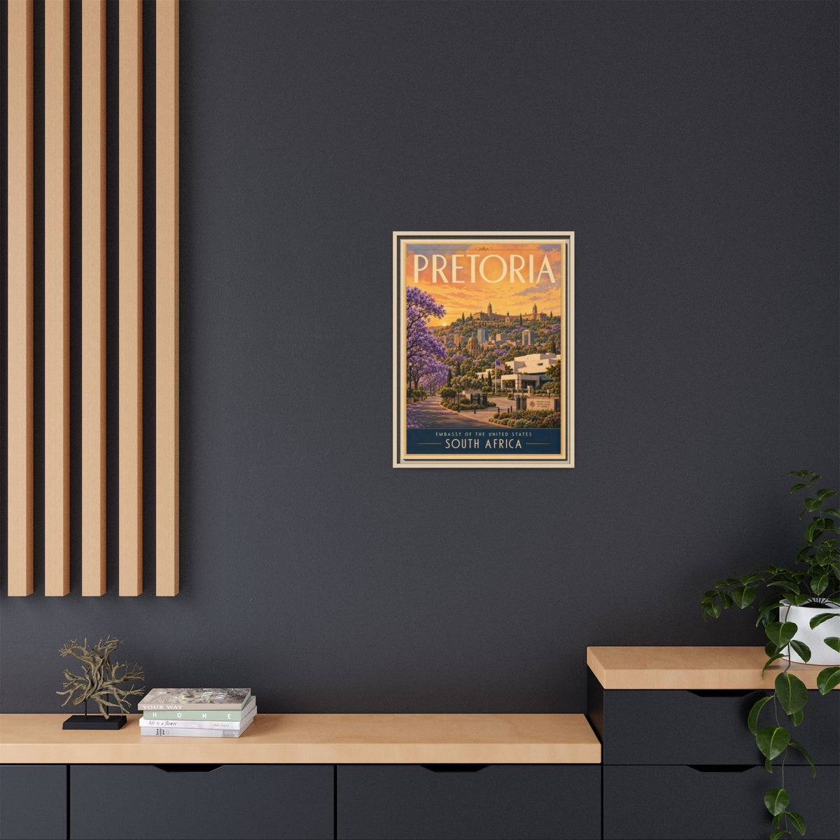 Pretoria Embassy Wrapped Canvas Framed