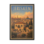 Jerusalem Consulate General Wrapped Canvas Framed