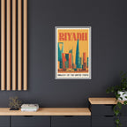 Riyadh Embassy Wrapped Canvas Framed