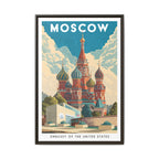 Moscow Embassy Wrapped Canvas Framed