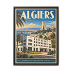 Algiers Embassy Wrapped Canvas Framed