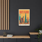 Riyadh Embassy Wrapped Canvas Framed