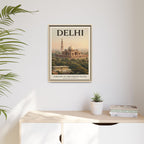 Delhi Embassy Wrapped Canvas Framed