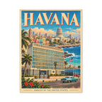 Havana Embassy Wrapped Canvas