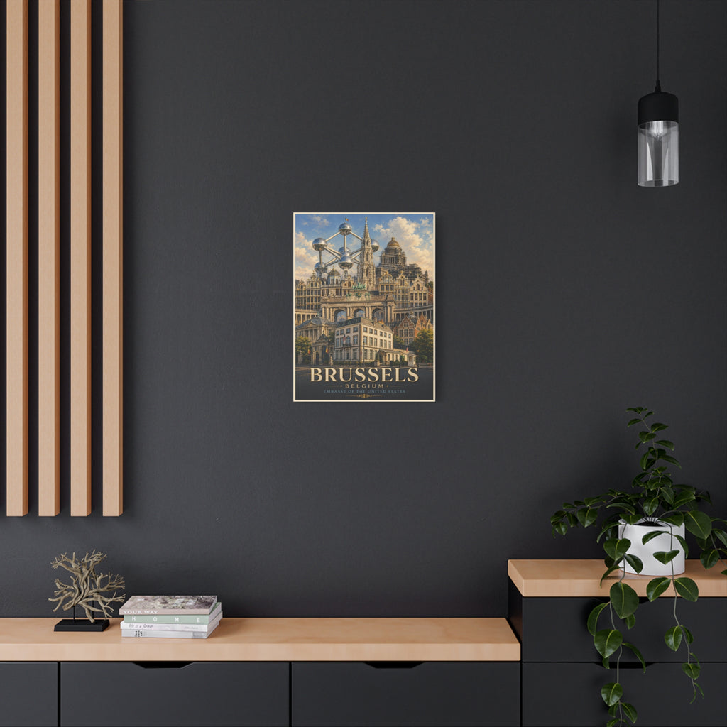 Brussels Embassy Wrapped Canvas