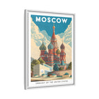 Moscow Embassy Wrapped Canvas Framed