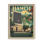 Hanoi Embassy Wrapped Canvas Framed