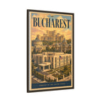 Bucharest Embassy Wrapped Canvas Framed