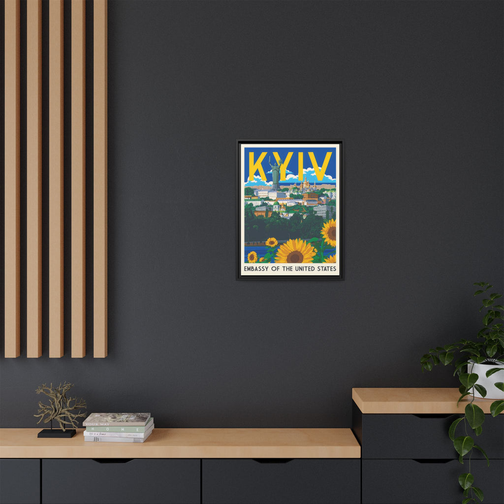 Kyiv Embassy Wrapped Canvas Framed