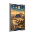 Seoul Embassy Wrapped Canvas Framed