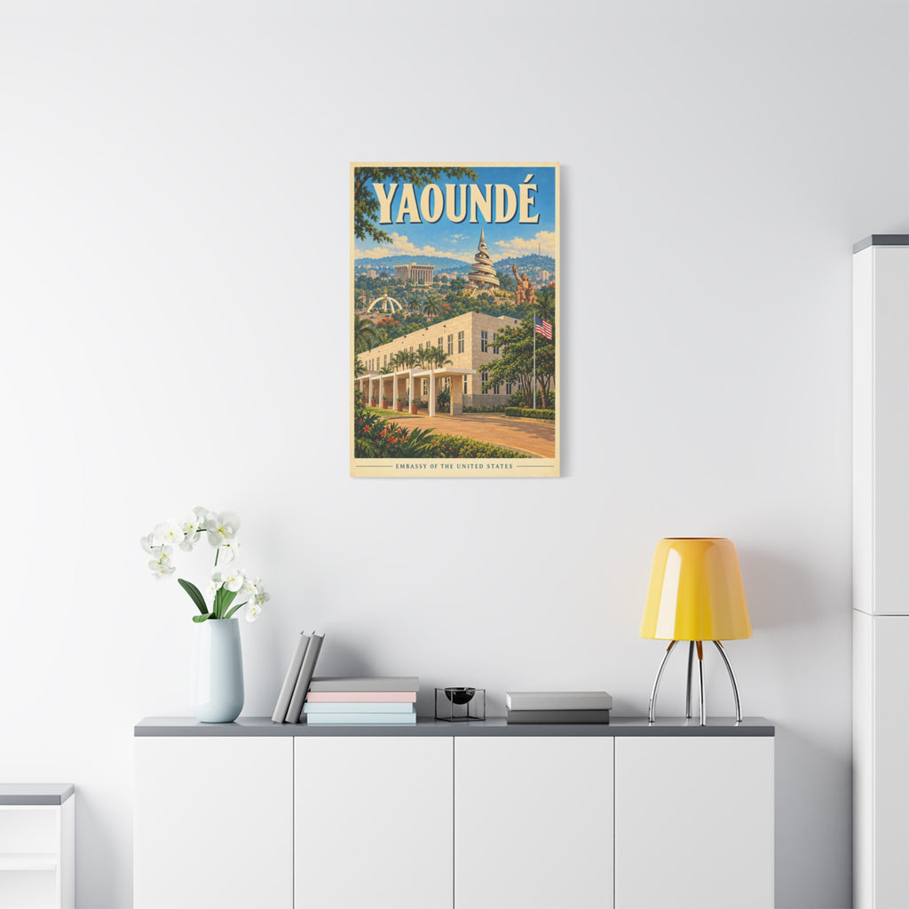 Yaoundé Embassy Wrapped Canvas