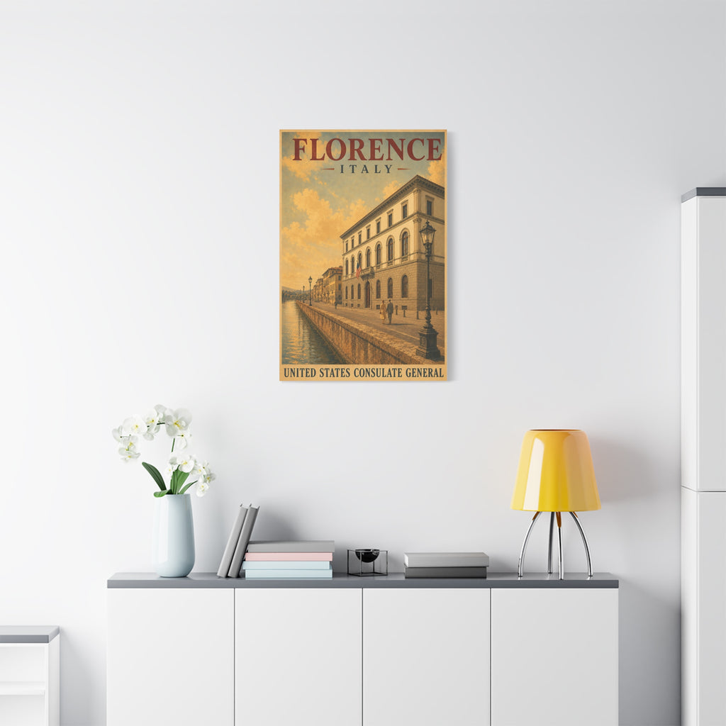 Florence Consulate General Wrapped Canvas