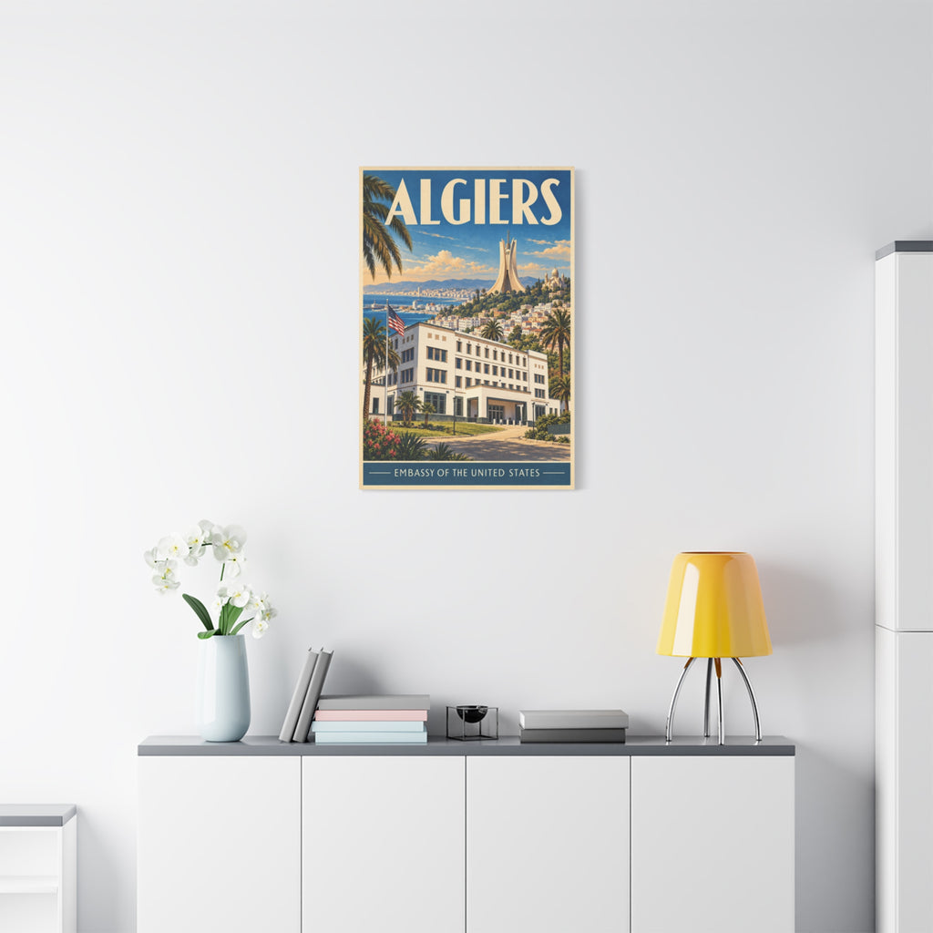 Algiers Embassy Wrapped Canvas