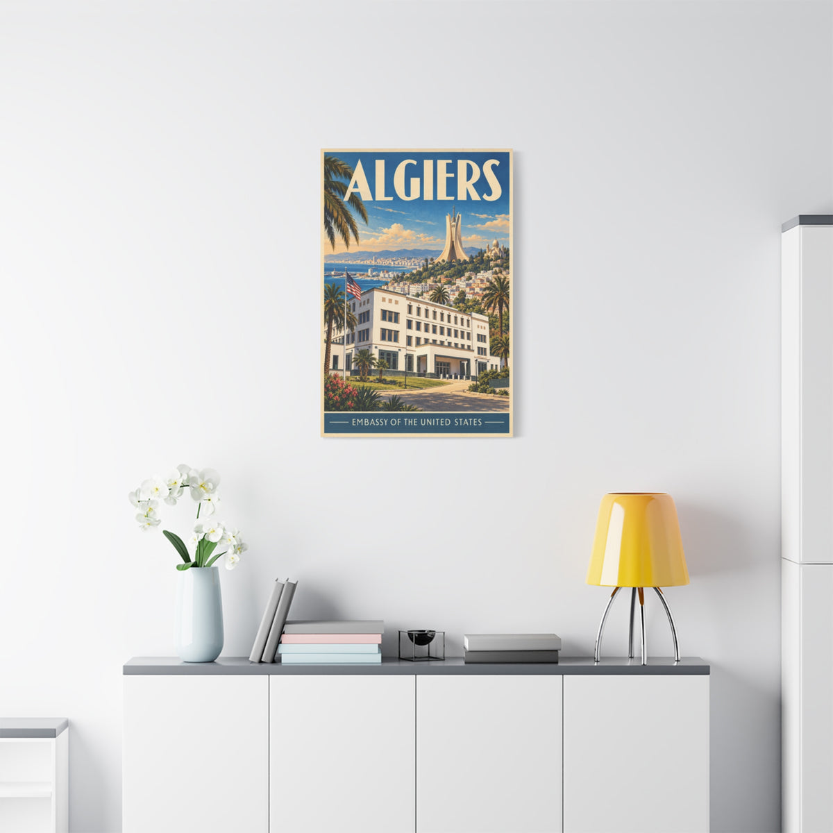 Algiers Embassy Wrapped Canvas