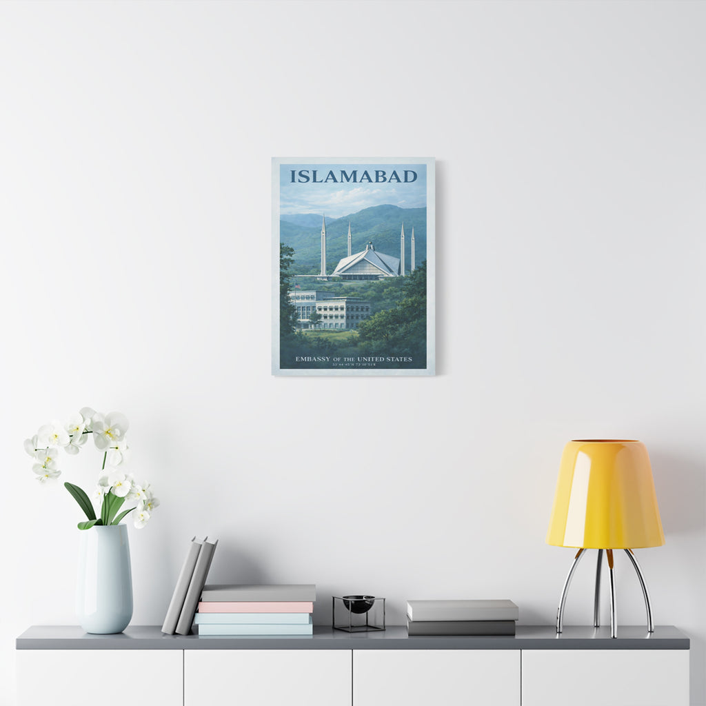Islamabad Embassy Wrapped Canvas
