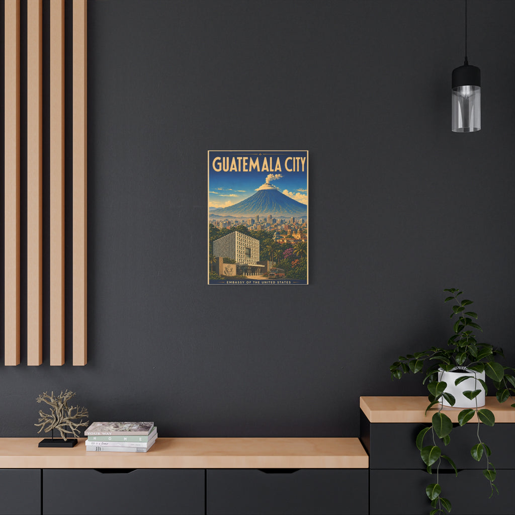 Guatemala City Embassy Wrapped Canvas