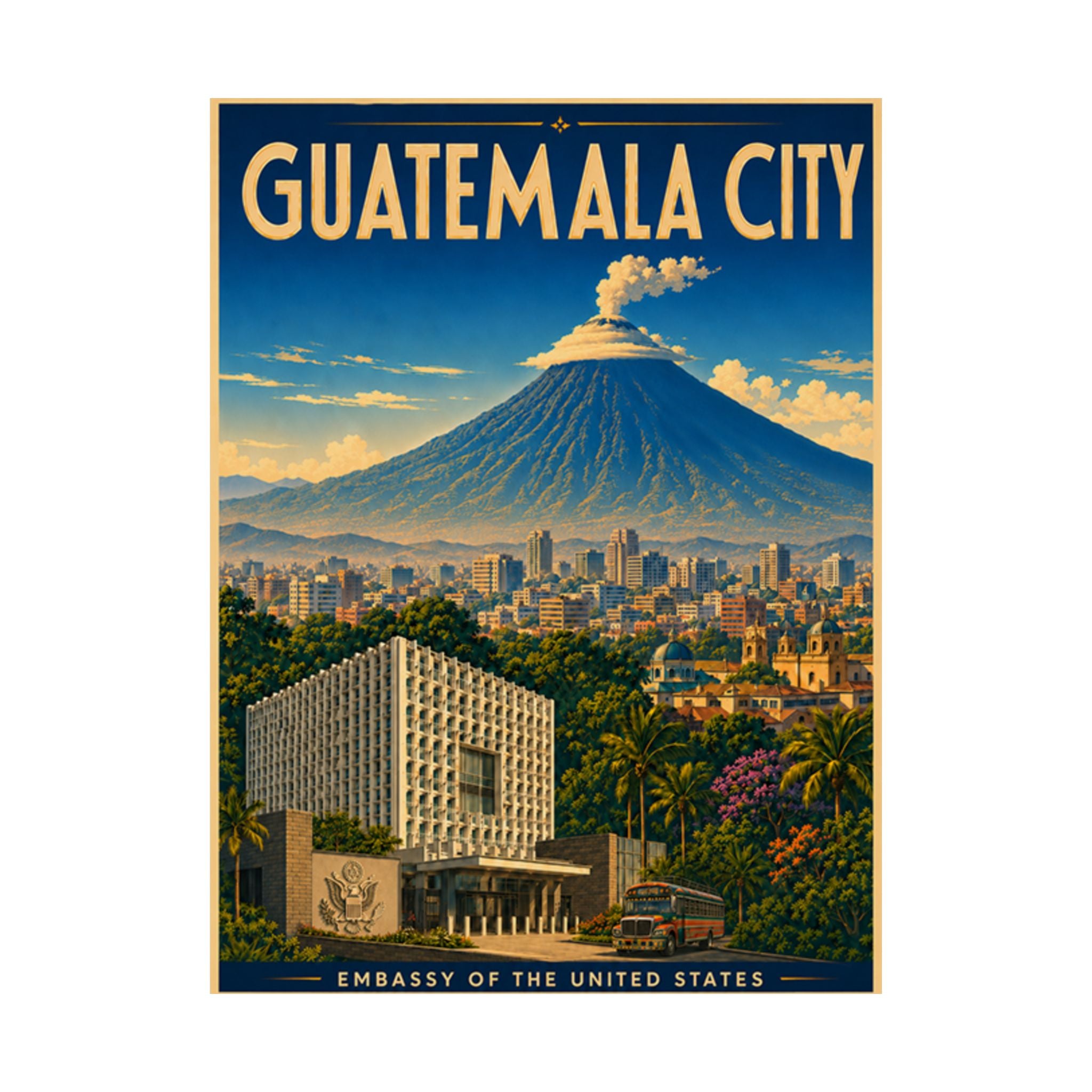 Guatemala City Embassy Poster