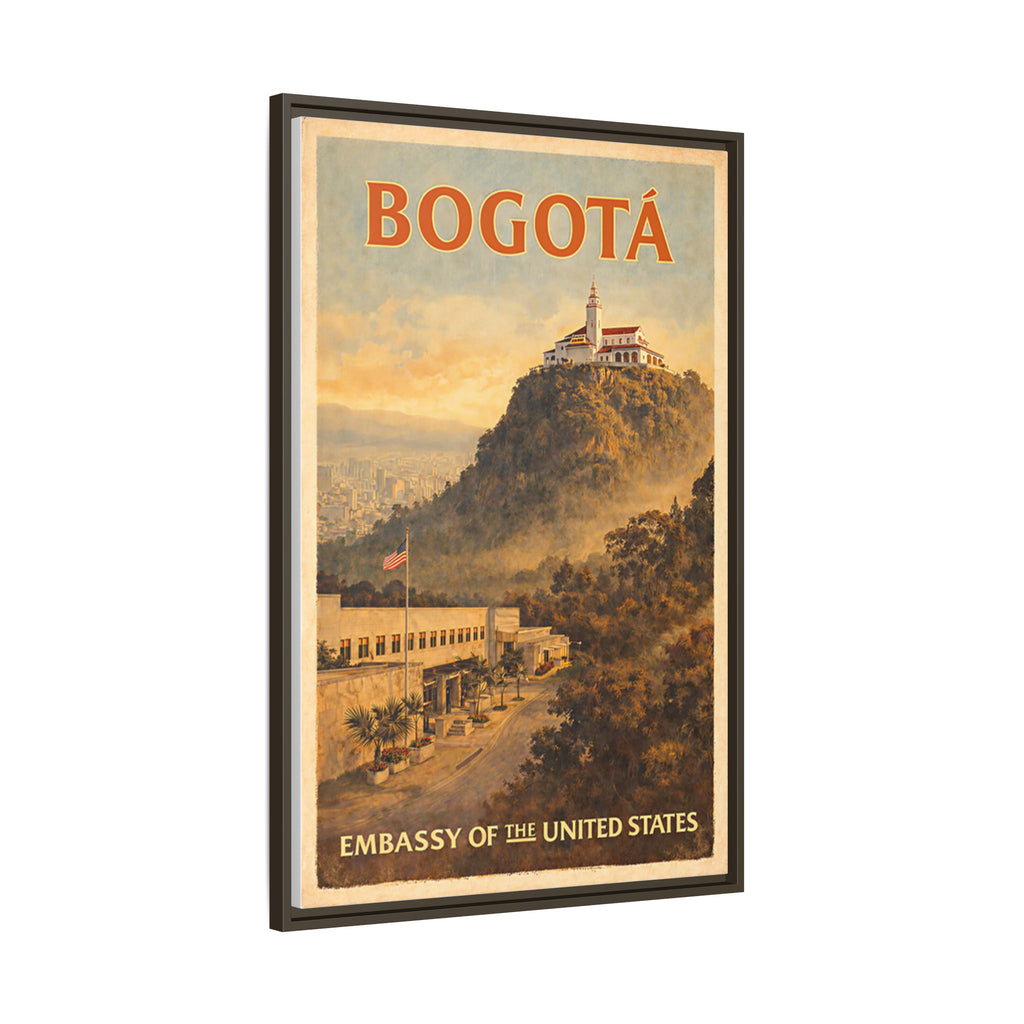Bogotá Embassy Wrapped Canvas Framed