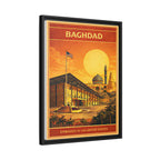 Baghdad Embassy Wrapped Canvas Framed