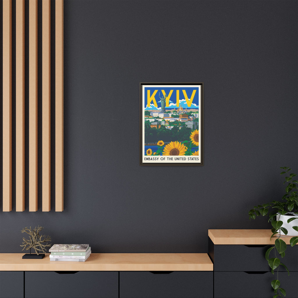 Kyiv Embassy Wrapped Canvas Framed