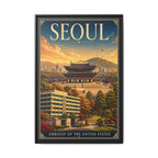 Seoul Embassy Wrapped Canvas Framed