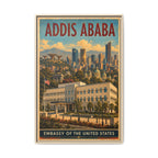 Addis Ababa Embassy Wrapped Canvas Framed