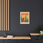 Riyadh Embassy Wrapped Canvas Framed