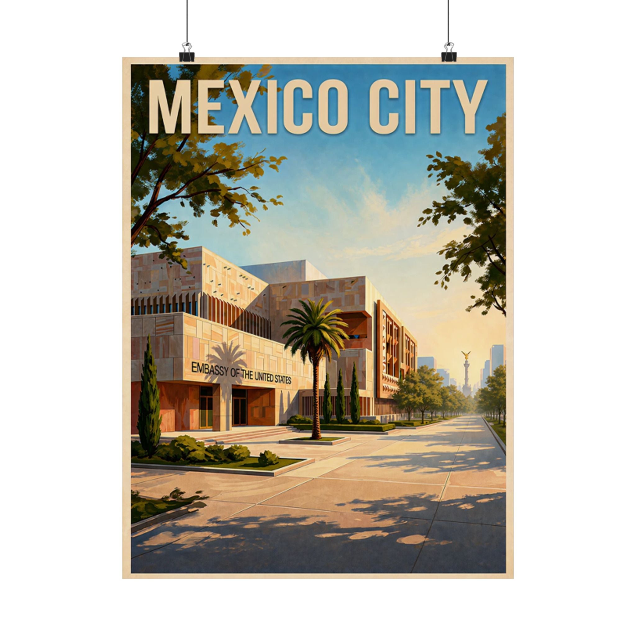 Mexico City Embassy Poster
