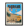 Berlin Embassy Wrapped Canvas Framed