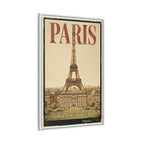Paris Embassy Wrapped Canvas Framed