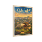 Kampala Uganda Embassy Wrapped Canvas Framed